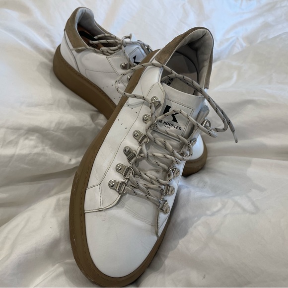The Kooples Mens White Sneakers Low Top - Picture 3 of 5